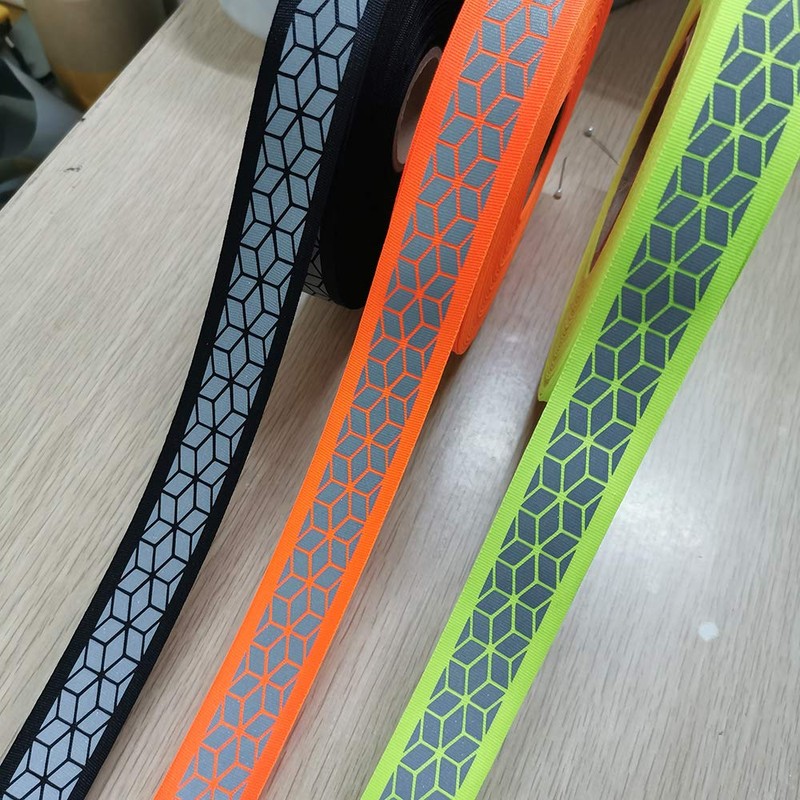 JINBING Silver Sew On Reflective Ribbon Tape for Chothing Safety
