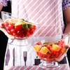 DOITOOL Plastic Angled Bowls Clear Serving Bowls Japanese Salad Dish