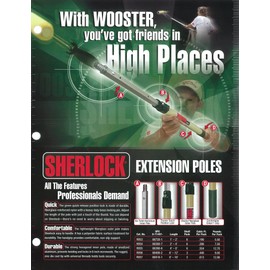 Wooster Brush SR054 Sherlock Extension Pole, 2-4 feet