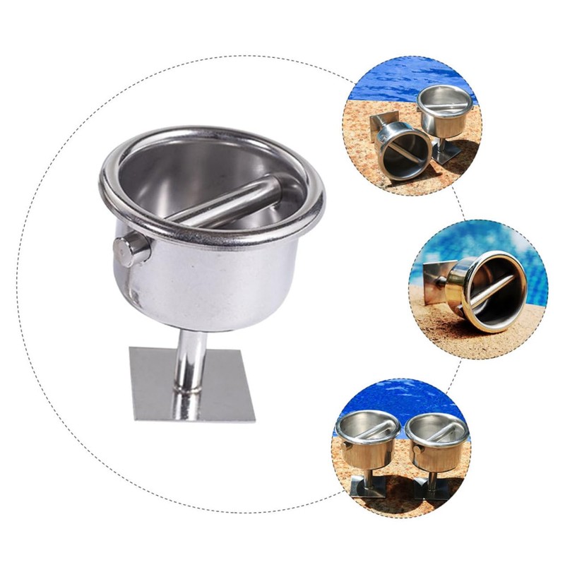 BESPORTBLE Float Line Holder for Swimming Pools Durable Metal Cups
