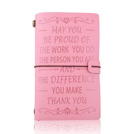 Coworker Appreciation Gift Inspirational Journal Leather Notebooks for Women Friends Office Employees Thank You Birthday Gifts for Boss Teachers Nurses Going Away Farewell Retirement Gift Keepsake