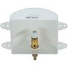 Water-Tite 87954 Square Ice Maker Outlet Box - Quarter-Turn Brass