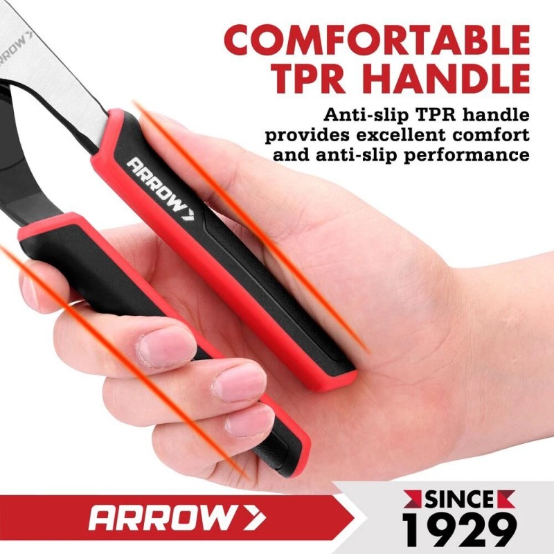ARROW 8" Adjustable Groove Joint Pliers High Carbon Steel Tongue
