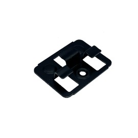 WPC Clip for WPC/BPC Decking | 6.5 mm | Galvanised Steel Black | Pack of 50 | Includes Screws