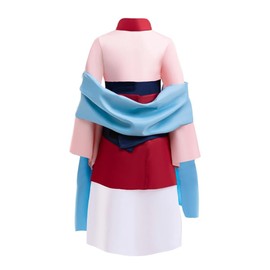 Lito Angels Princess Hua Mulan Fancy Dress Up Costume Pink Chinese Hanfu Party Outfit for Kids Girls Age 7-8 Years