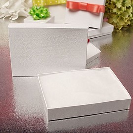 White Jewelry Boxes Wholesale | Quantity: 100 | Width: 2 5/8" Width 3 1/2