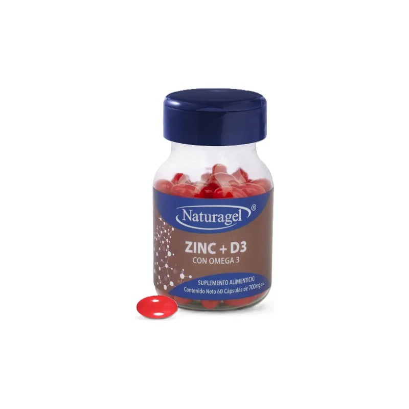 Naturagel Zinc Con Vitamina D3 Y Omega 3 | 60