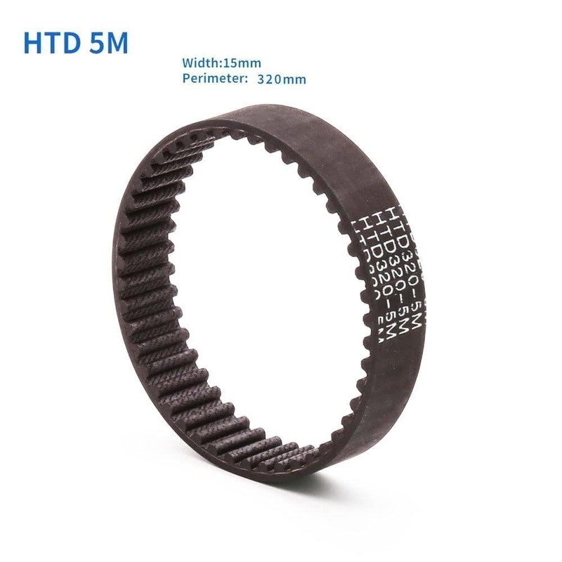 Sankuai Timing Belt 320-5M-12, 5mm Pitch, 12mm Width, 3 Pieces/Pack,