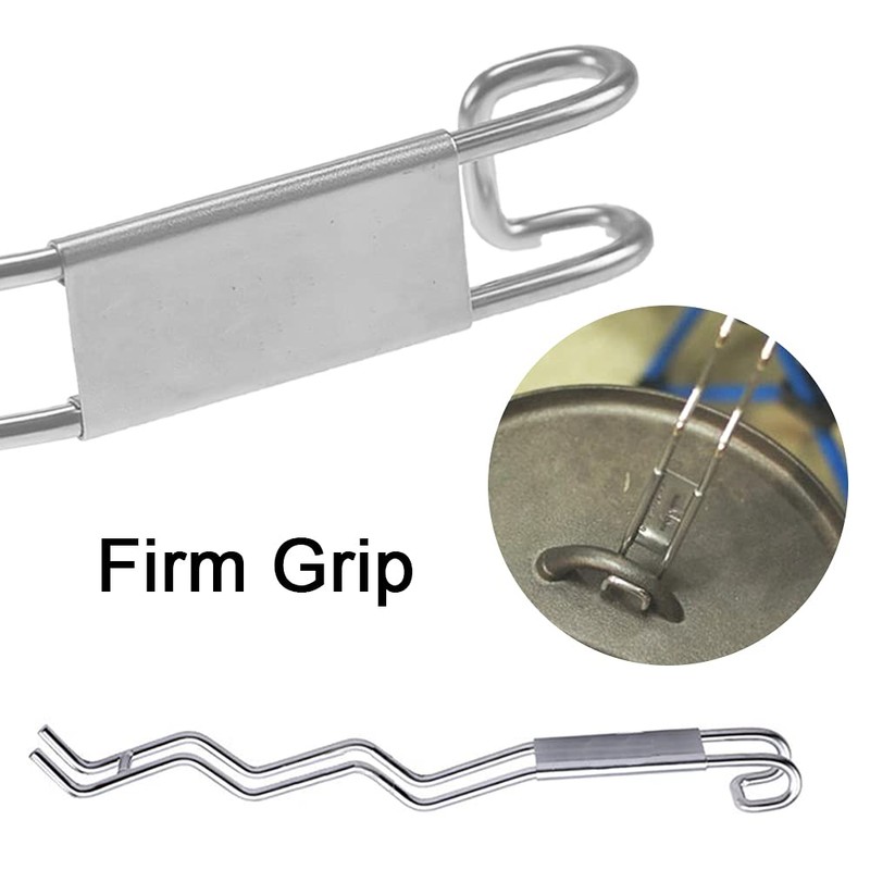 SuKeYuan BBQ Grill Grate Lifter Narrow Grid Grill Lifter Stainless