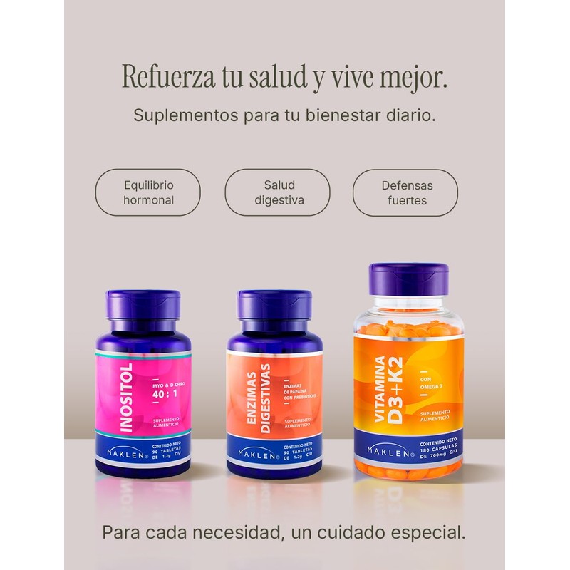 Maklen NAD - NAD + Omega 3 - Suplemento Premium,