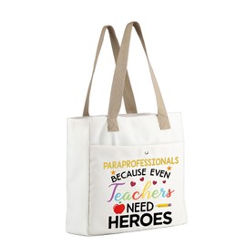 MBMSO Paraprofessional Tote Bag Paraprofessional Appreciation Beach Bag Paraeducator Gifts Teaching Assistant Gifts(Paraprofessional TOTE)