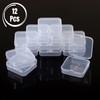 Mr. Pen- Small Plastic Containers, Clear, 12 pcs, Small Bead