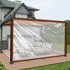 Clear Tarp - Heavy Duty Waterproof 8x10ft Clear Plastic Tarp