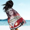 Large VW Volkswagen Fleece Blanket Bulli T1 Red 130 cm