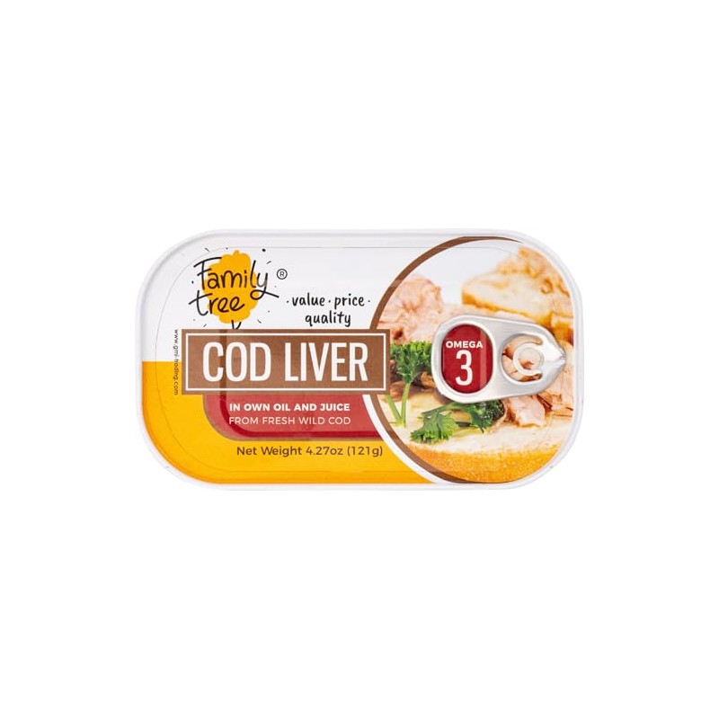 Family Tree Icelandic Wild Caught Cod Liver in Own Oil