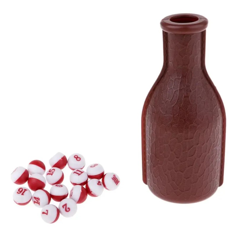 Botella De 1 Pieza Con 16 Dados, Dados De De