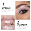 Metallic Diamond Glitter Lip Gloss - Waterproof, Lightweight, Long-Lasting Pink