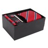 Mens Tie Classic Striped Polyester Yarn Easy Match Guarantees Durability