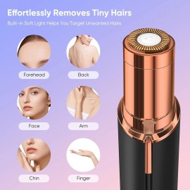 Unbranded Facial Hair Remover for Women | USB Rechargeable with LED & Replacement Heads