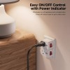 Cable Matters ETL Listed 3 Pack Grounded Outlet with ON