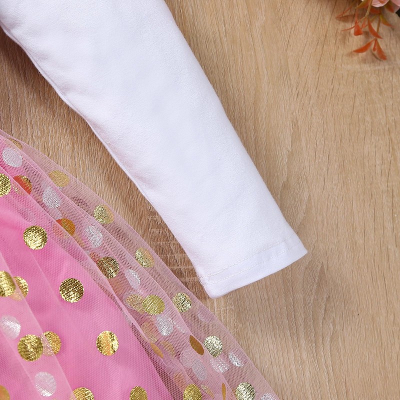 DDLUZQual - Conjunto de 2 vestidos de princesa de cumpleaños