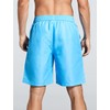 ACHTELEPHS Long Swimming Trunks, Men's Swimming Shorts, Quick-Drying Board Shorts