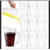Tioncy 12 Pcs 57.5 oz Clear Plastic Water Pitcher