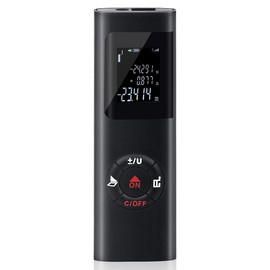Laser Measurement Tool, 131ft/40M Portable Digital Laser Distance Meter,±1/16 inch High Accuracy, USB Rechargeable, Backlit Display, M/in/Ft Unit Switching, Pythagorean Mode, Measure Distance