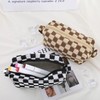 Terceton Checkered Makeup Bag Cute Upencil Case Travel Pouch Portable