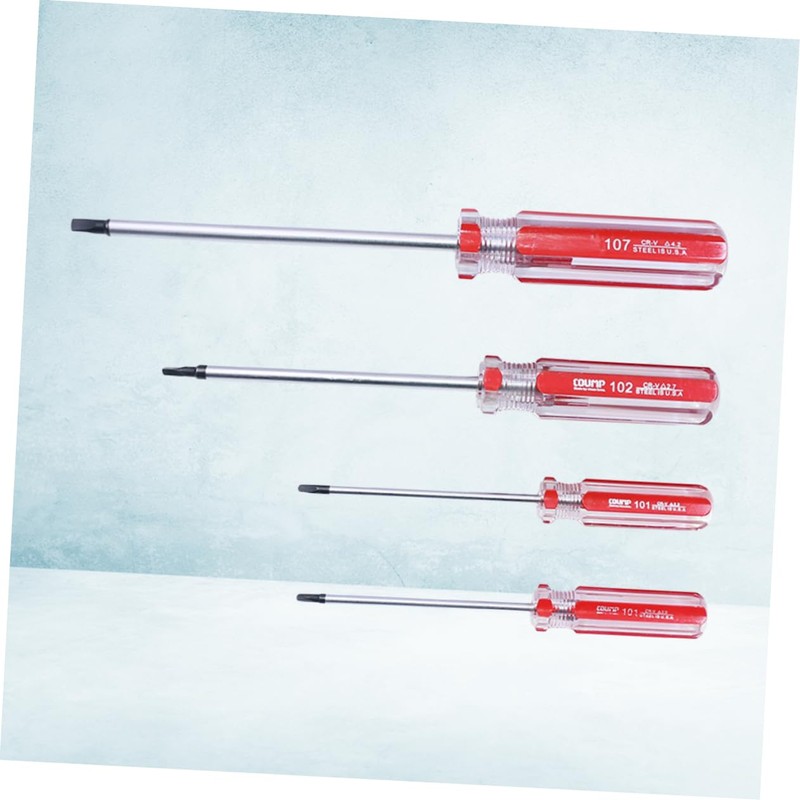 iplusmile 4pcs Triangle Screwdriver Vanadium Steel Removal Tool with Ergonomic