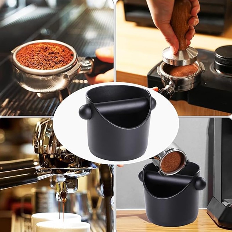 Espresso Coffee Knock Box, ABS Coffee Grounds Knock Box for