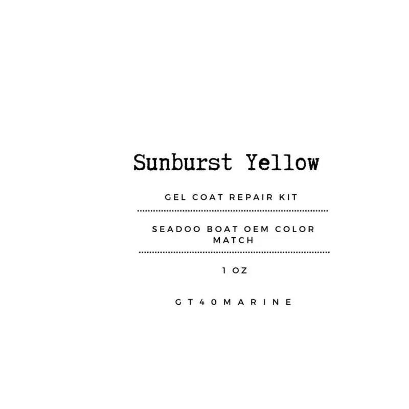 Sea-Doo SeaDoo Gel Coat Repair Kit SunBurst Yellow - 1