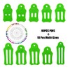 HONEYSEW 10pcs Multi-Sizes Folding Fabric and Biasing Strips Jelly Roll