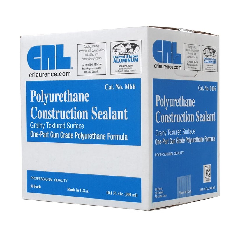 CRL M660FW White Grainy Textured Polyurethane Construction Sealant - Cartridge