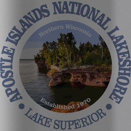 CafePress Apostle Islands NL 30 Oz Stainless Steel Water Bottle 30 oz (887 ml) Stainless Steel Water Bottle