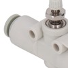 5PCS Throttle Valve Straight Through PVC Regulating Valve Pneumatic Fittings