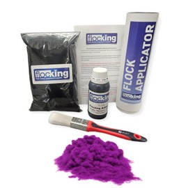FLOC-KING DIY Flocking Kit - Purple - Flock powder - Nylon Flock - Easy To Use