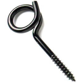 Bulk Hardware BH00287 Swing/Hammock Hook Black Japanned, 5-1/4", Pack of 2