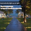 VCUTEKA Solar Lights Outdoor Metal Garden Stake Waterproof Crackle Glass