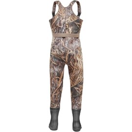 Gator Waders Youth Neoprene Waders| Fishing Offroading Hunting All-Terrain Comfortable Chest Waders for Kids with Rubber Boots, Mossy Oak Bottomland, Size 3T