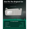 SCITOO Car Sun Visor Assbembly Left Driver Side Fit for