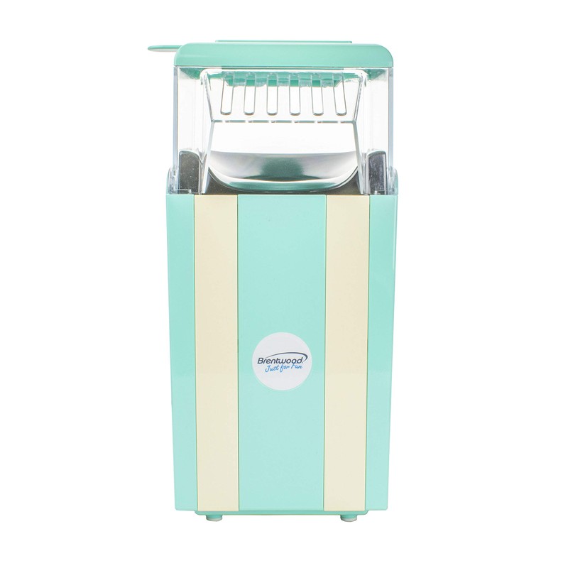 Brentwood PC-488BL Classic Striped 8-Cup Hot Air Popcorn Maker, Blue