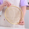 Stainless Steel Fruit Basket Double Handles Metal Mesh Drain Round