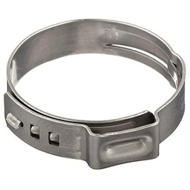 Size 1-1/2" (38.5 mm) Oetiker Stepless Ear Clamps, 10-Pack Single Ear Hose Clamps, Pack of 10