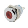 Alpinetech 16mm 5/8" Red 12V LED Metal Indicator Pilot Custom