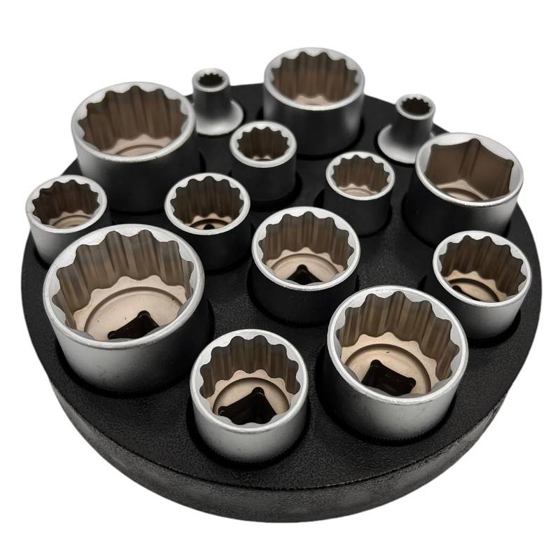 Alkan Round Magnetic Organiser for 1/2 Inch (12.5 mm) Sockets