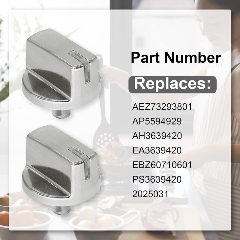 AEZ73293801 Burner Control Dial Stove Knobs Replacement for LG Range