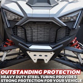 SAUTVS Front Bumper for RZR Turbo R/Pro R 22-24, Black Front Brush Guard Protector Low Profile Bumper Pre Runner Bumper for Polaris RZR Turbo R/Pro R 2022-2024 Accessories (Replace #2884354)