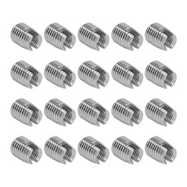 20PCS Self Tapping Insert Stainless Steel Slotted Wire Thread Repair Insert with M5x0.8 Female M8x1.0 Male Thread