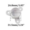 PDETVEO 6PCS 3/4 Inch PVC Table Leg Caps, Furniture Grade